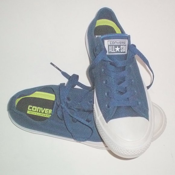 Converse Chuck Taylor All Star Royal Blue Lunarlon Shoes Men's Size 6 Women's 8 - Picture 4 of 5